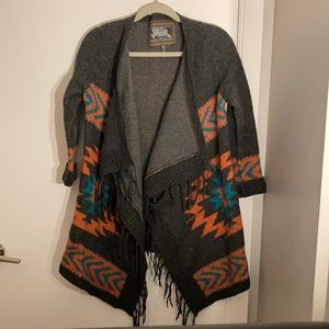Roots wool blanket sweater